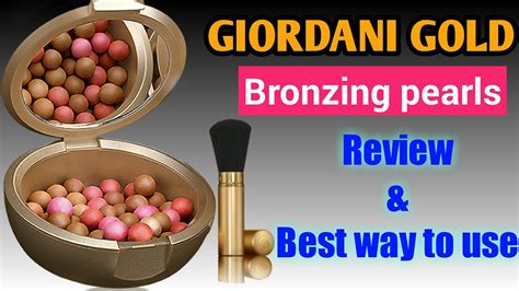 giordani gold bronzing pearls price.